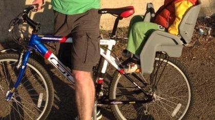 GT Bicycles White, Blue, and Red