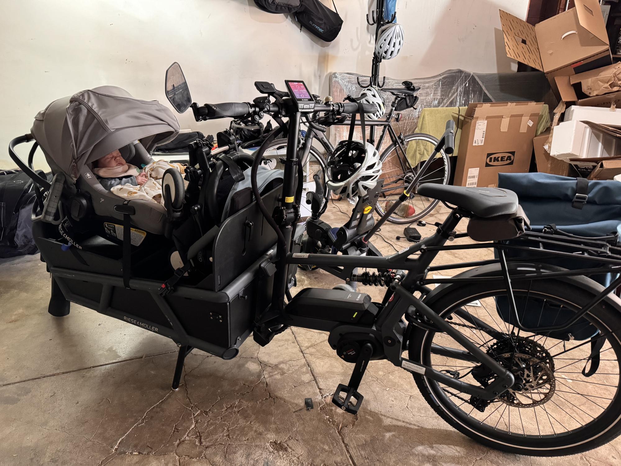 2023 Riese & Müller Load4 75 cargo bike (front storage) Silver, gray or bare metal