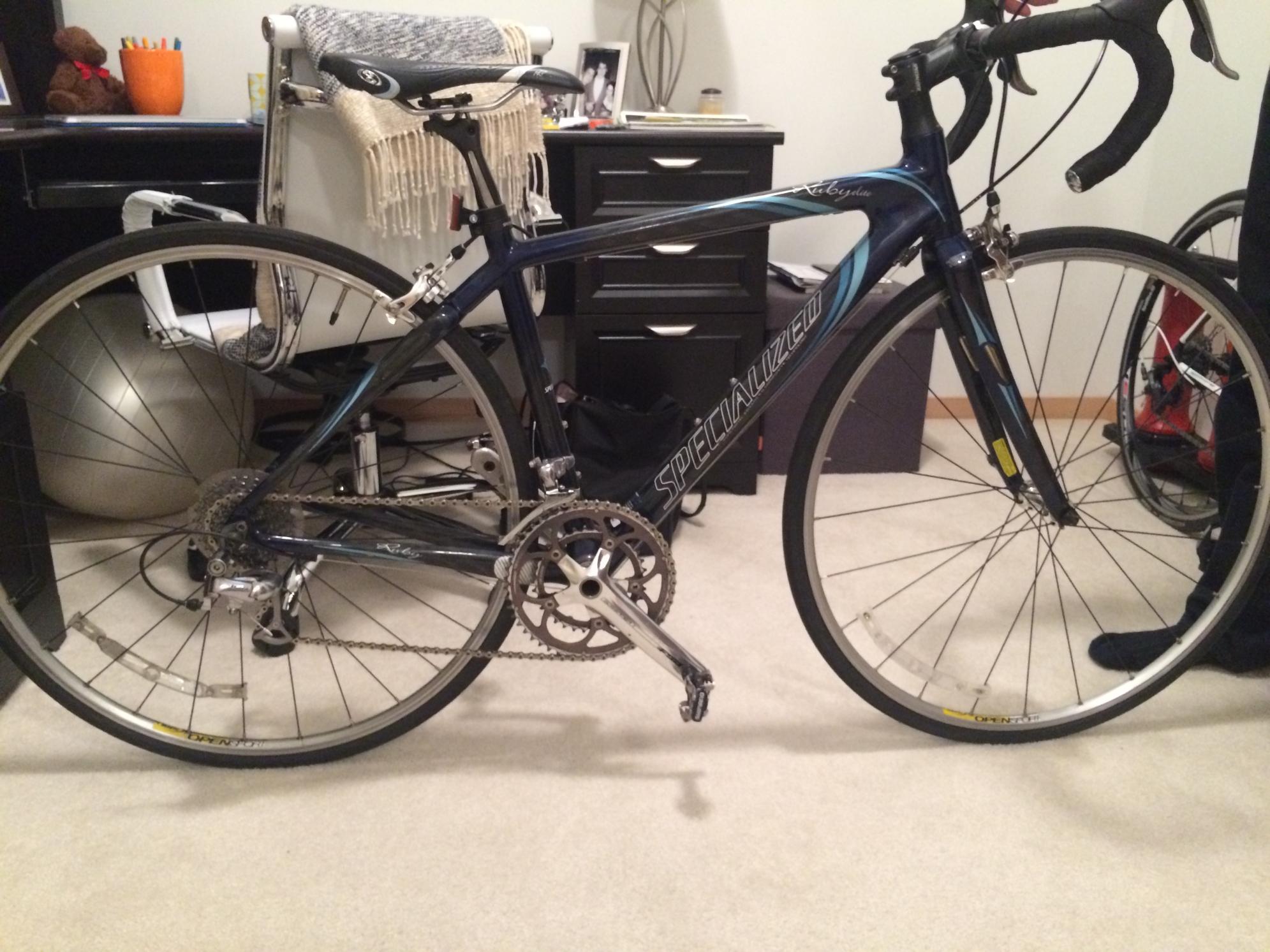 2008 Specialized Ruby Elite Blue and Teal