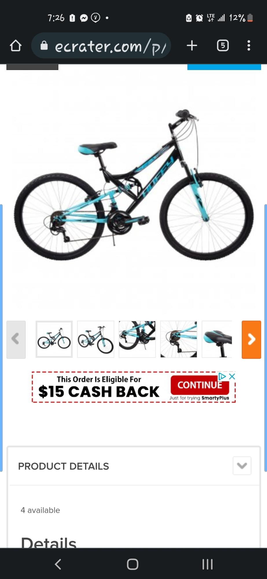 Huffy Black and Teal