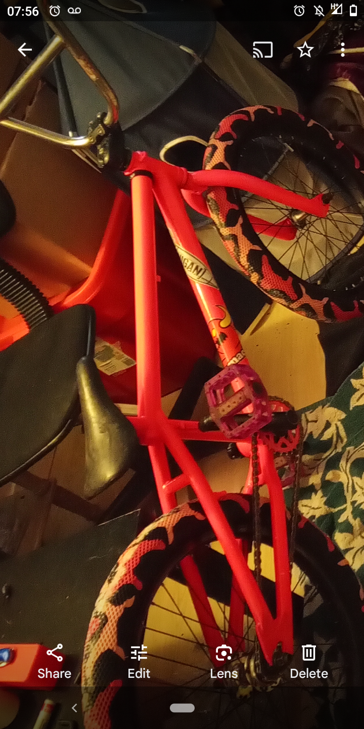 Bmx Ex made it for me and stole it and so... Pink