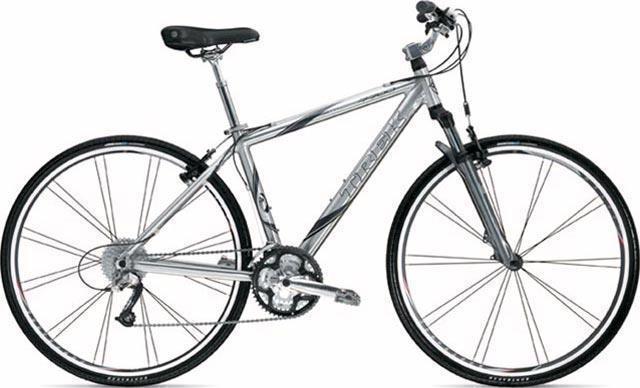 2005 Trek 7700 Silver, gray or bare metal
