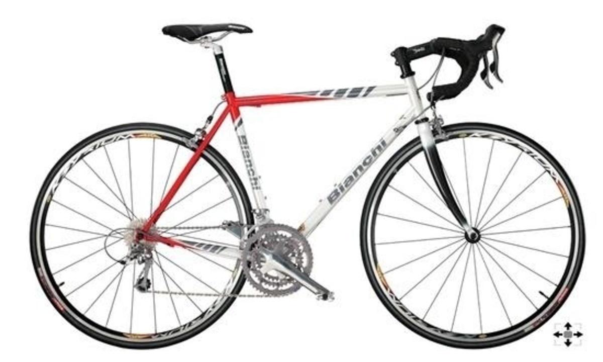 2005 Bianchi Vigorelli White, Red, and Silver or Gray