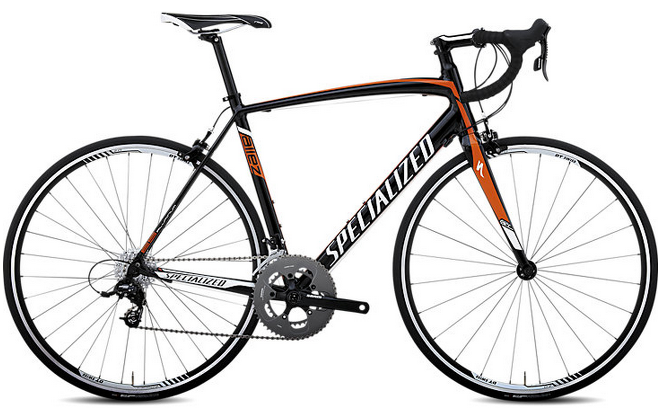 2012 Specialized Allez Comp Apex Mid-Compact Black and Orange