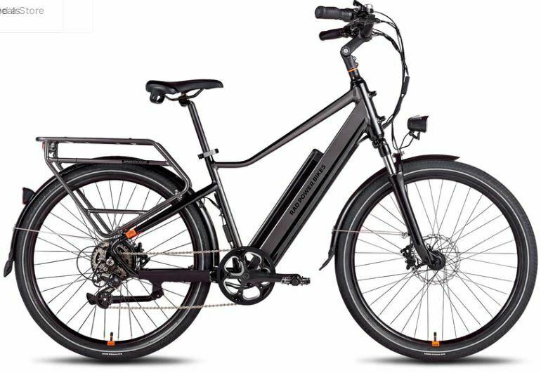 2023 Rad Power Bikes RadCity 5 Plus Black and Silver, gray or bare metal