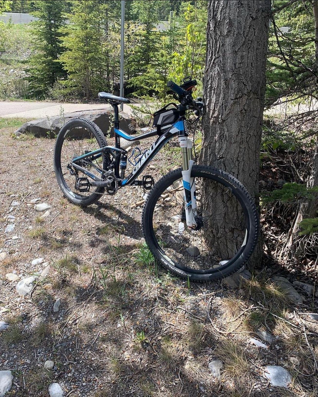 2015 Giant GIANT TRANCE Black, Blue, and White