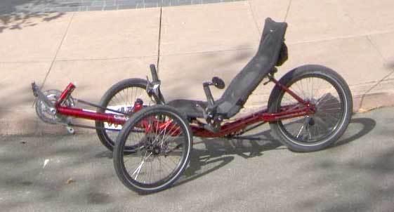 2012 HP Velotechnik Gekko / 3 wheel recumbent recumbent Red