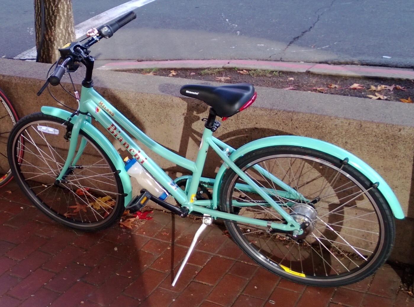 Bianchi Milano Cafe Racer  Blue and Green