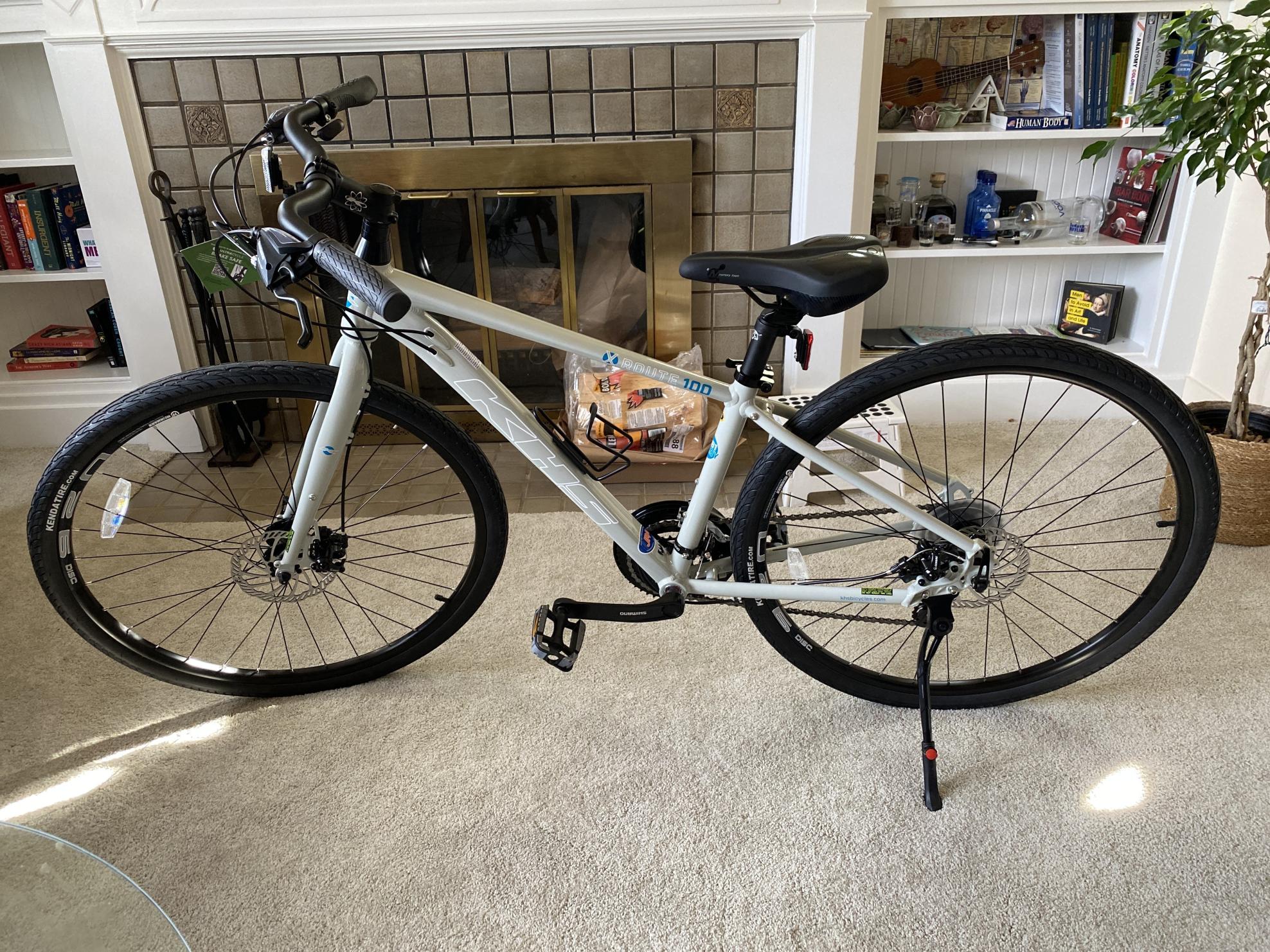 2021 KHS Bicycles XRoute 100 Silver, gray or bare metal