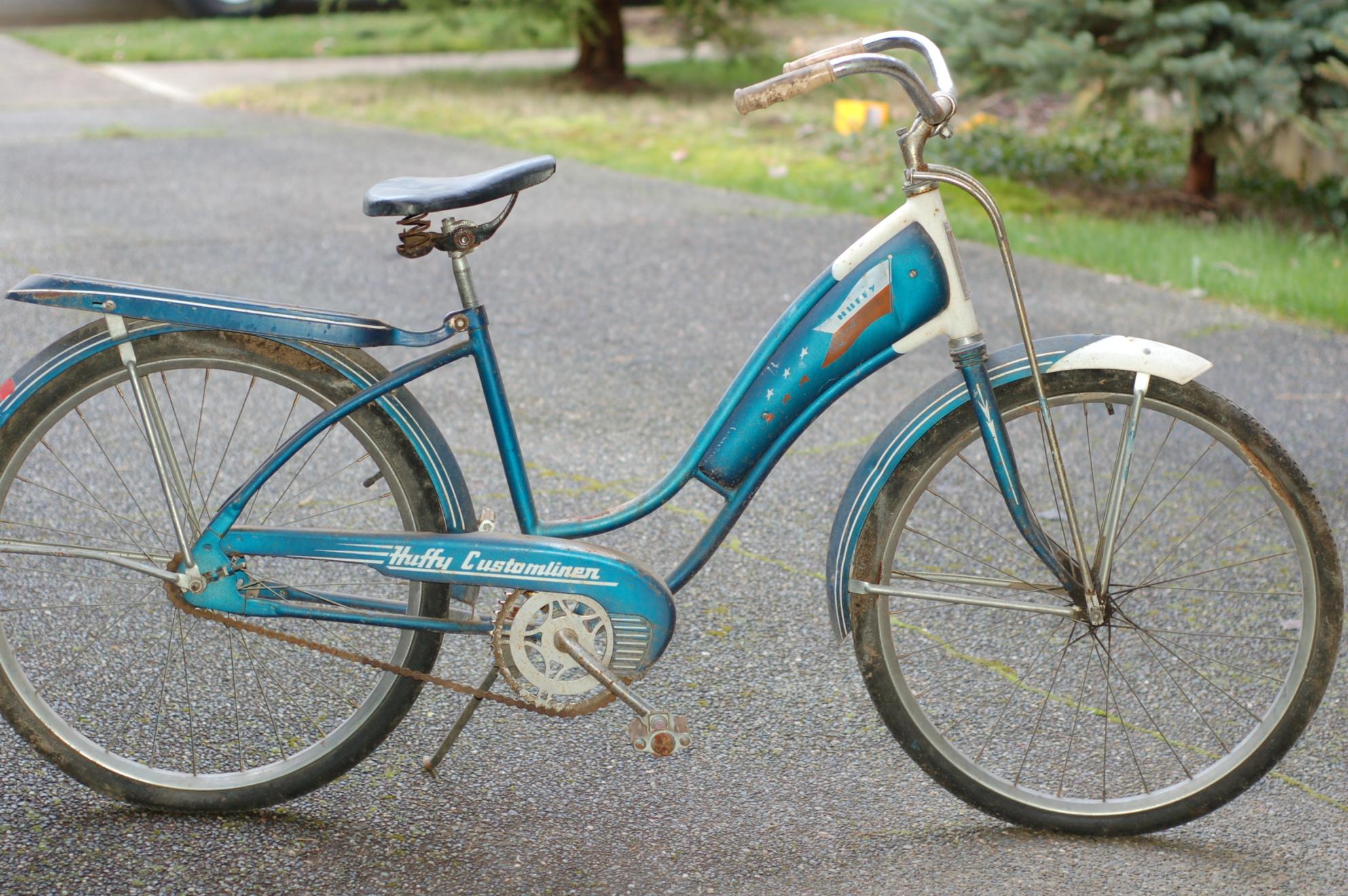 1955 Huffy Customliner Blue