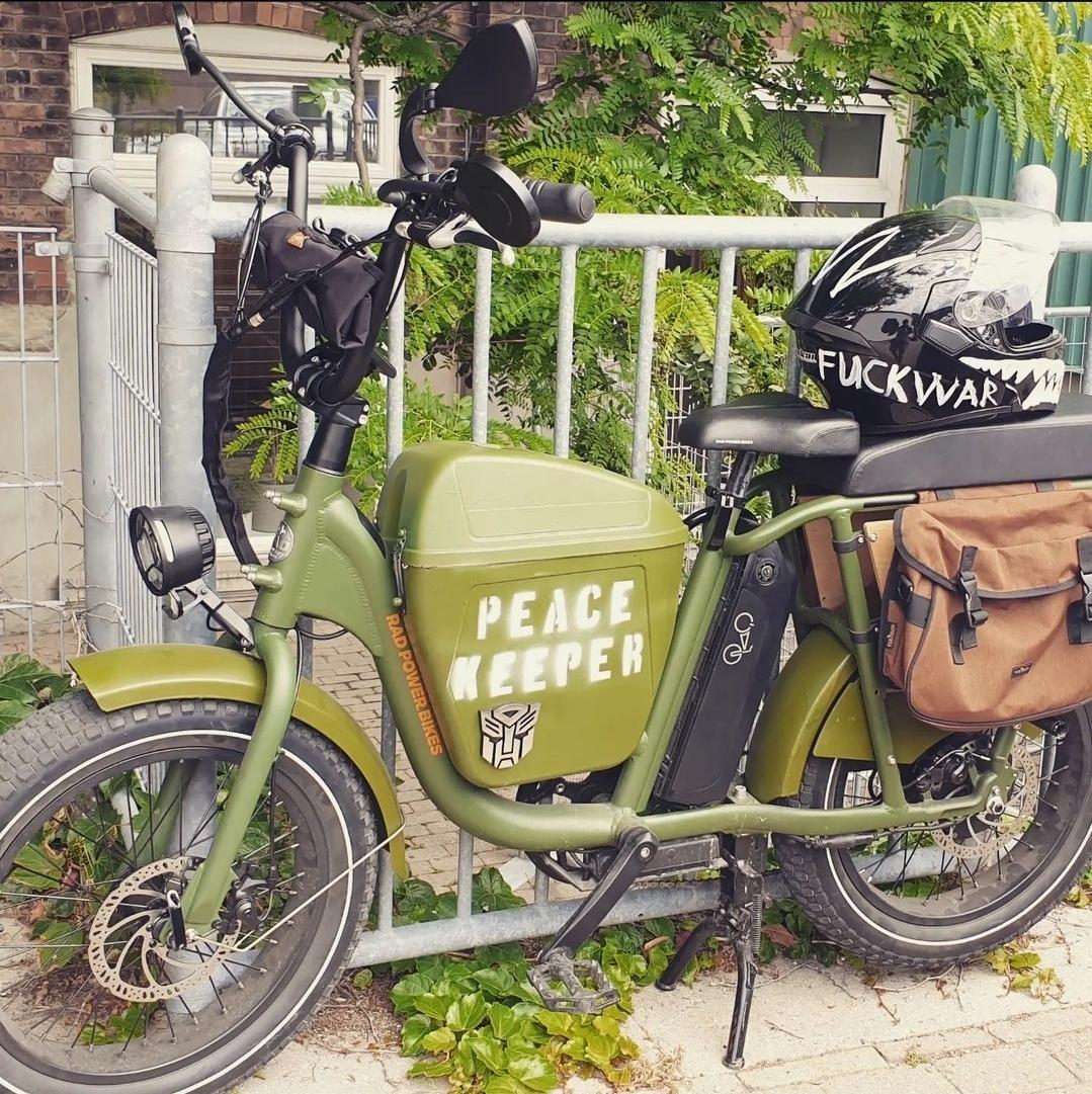 2021 Rad Power Bikes Rad Power 1 Green and Black