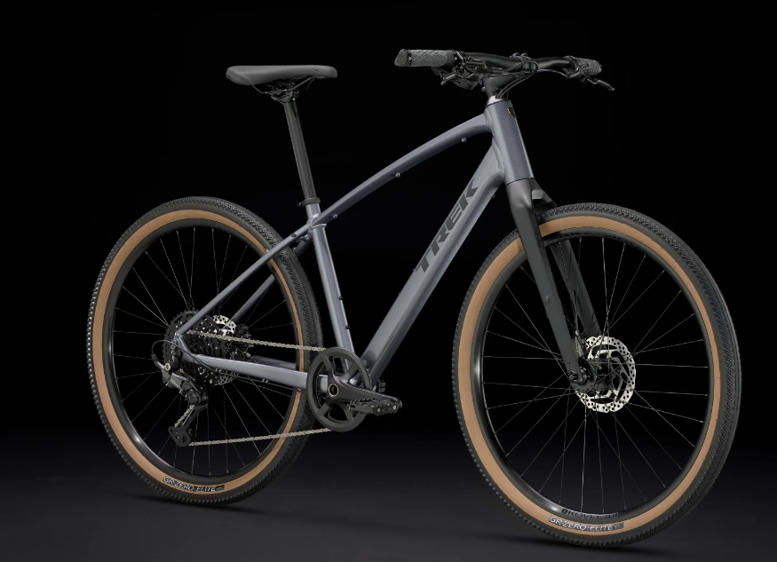 2024 Trek Dual Sport 3 SO L Galactic Grey Gen 5 Silver, gray or bare metal