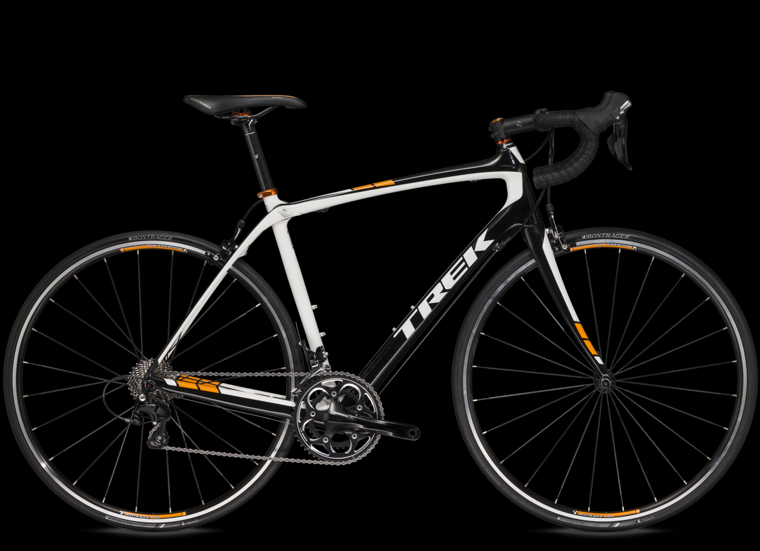 2015 Trek Domane 4.3c Black, White, and Orange