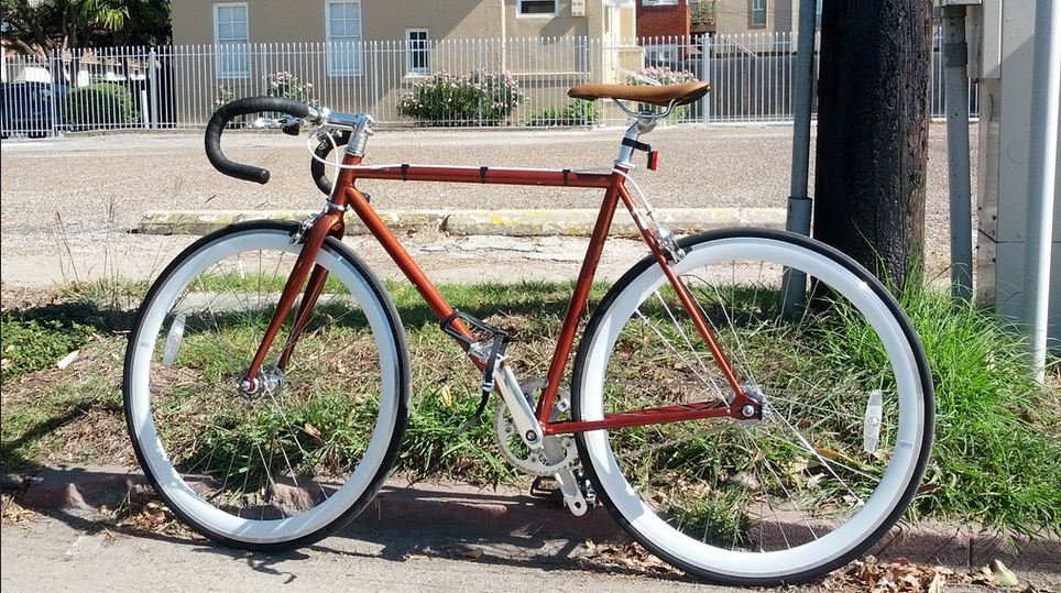 2012 State Bicycle Co. Fixed Gear/Singlespeed  Brown and White