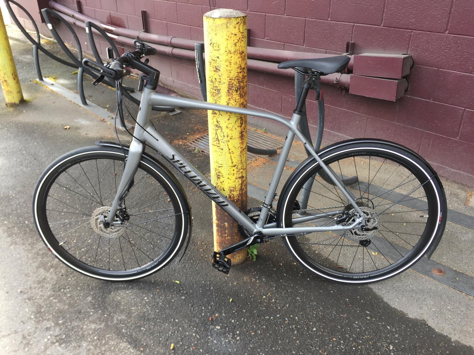 2017 Specialized Sirrus Comp Silver, gray or bare metal