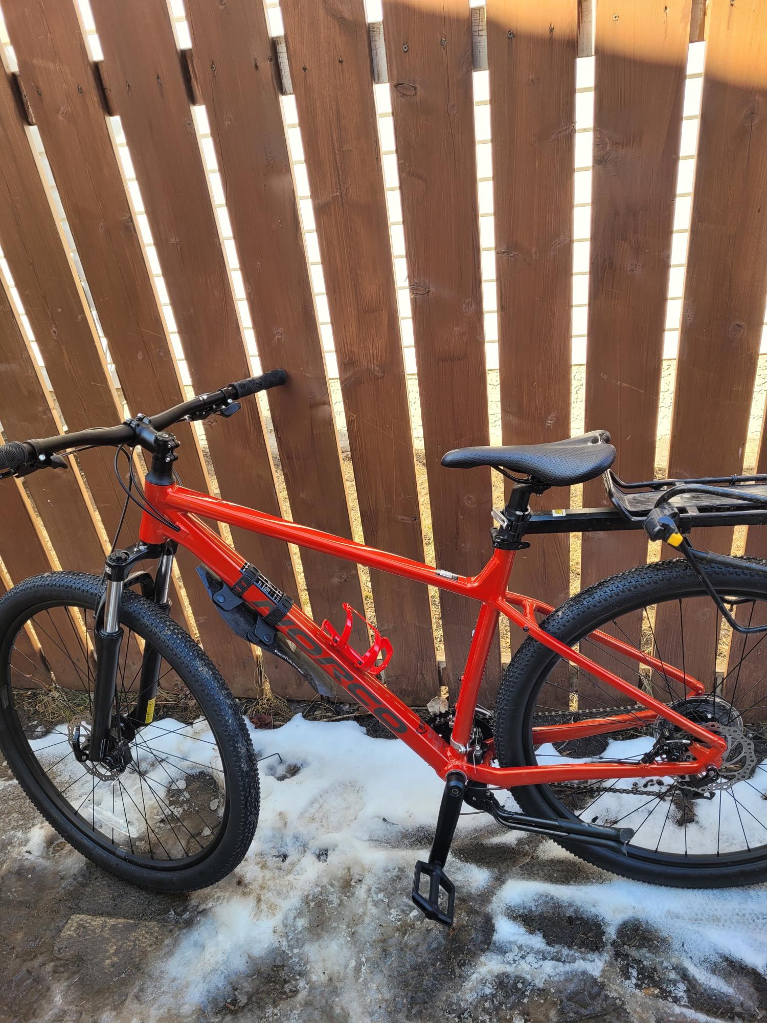 2022 Norco Bikes Storm 5 Orange and Silver, gray or bare metal