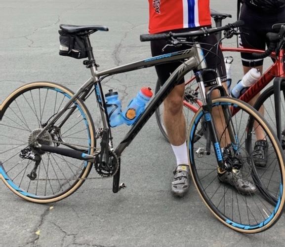 2015 Specialized Rockhopper Competition XL Silver, gray or bare metal and Blue