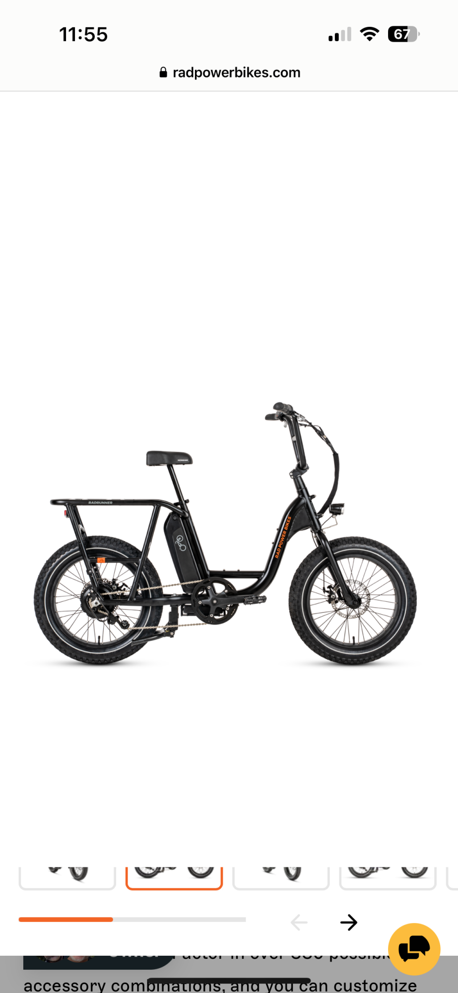 2023 Rad Power Bikes RadRunner™ 2 Electric Utility Bike Black