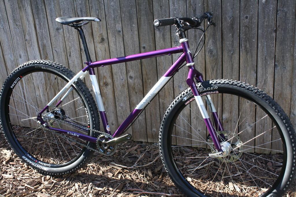 2016 K Bedford Customs Single Speed Mountain Bike Purple and White