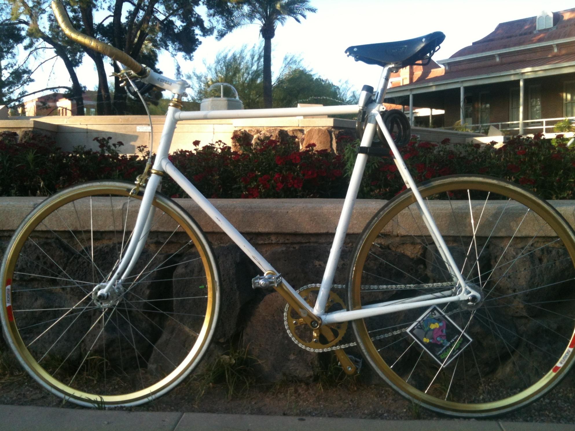 Unknown Single Speed Road Bike  White