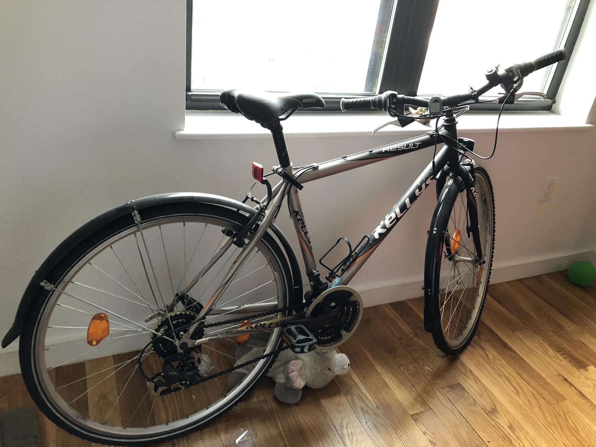 Kellys Bicycles Result Silver, gray or bare metal and Black