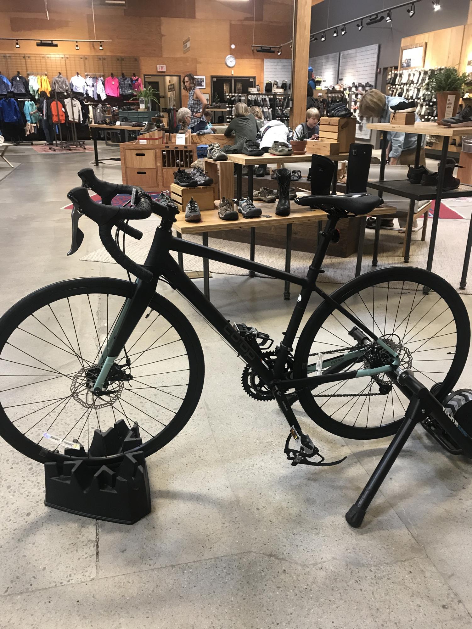 2019 REI Co-op cycles double-butted aluminum frame Black and Blue