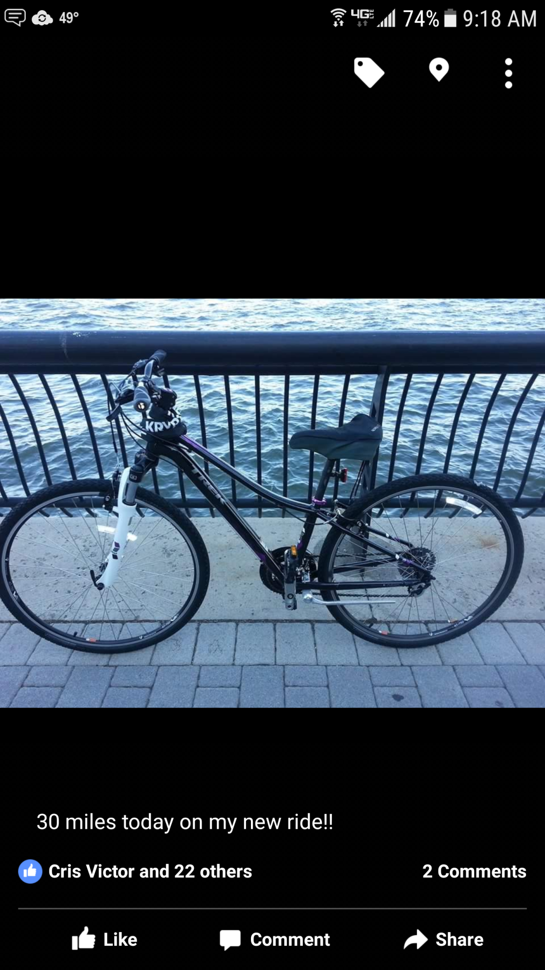 2014 Trek Neko Black, Purple, and White