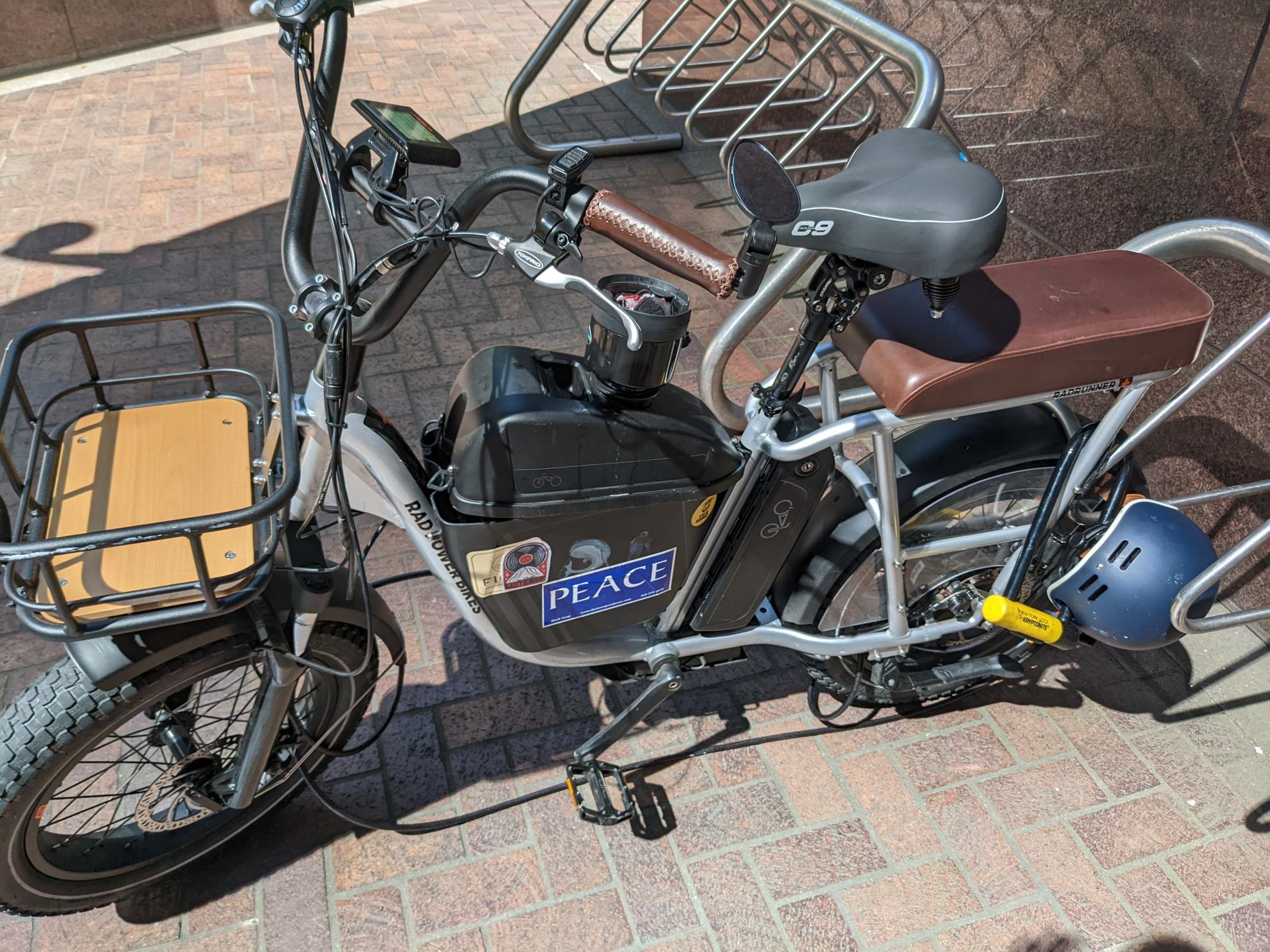 2020 Rad Power Bikes RadRunner Plus Silver, gray or bare metal