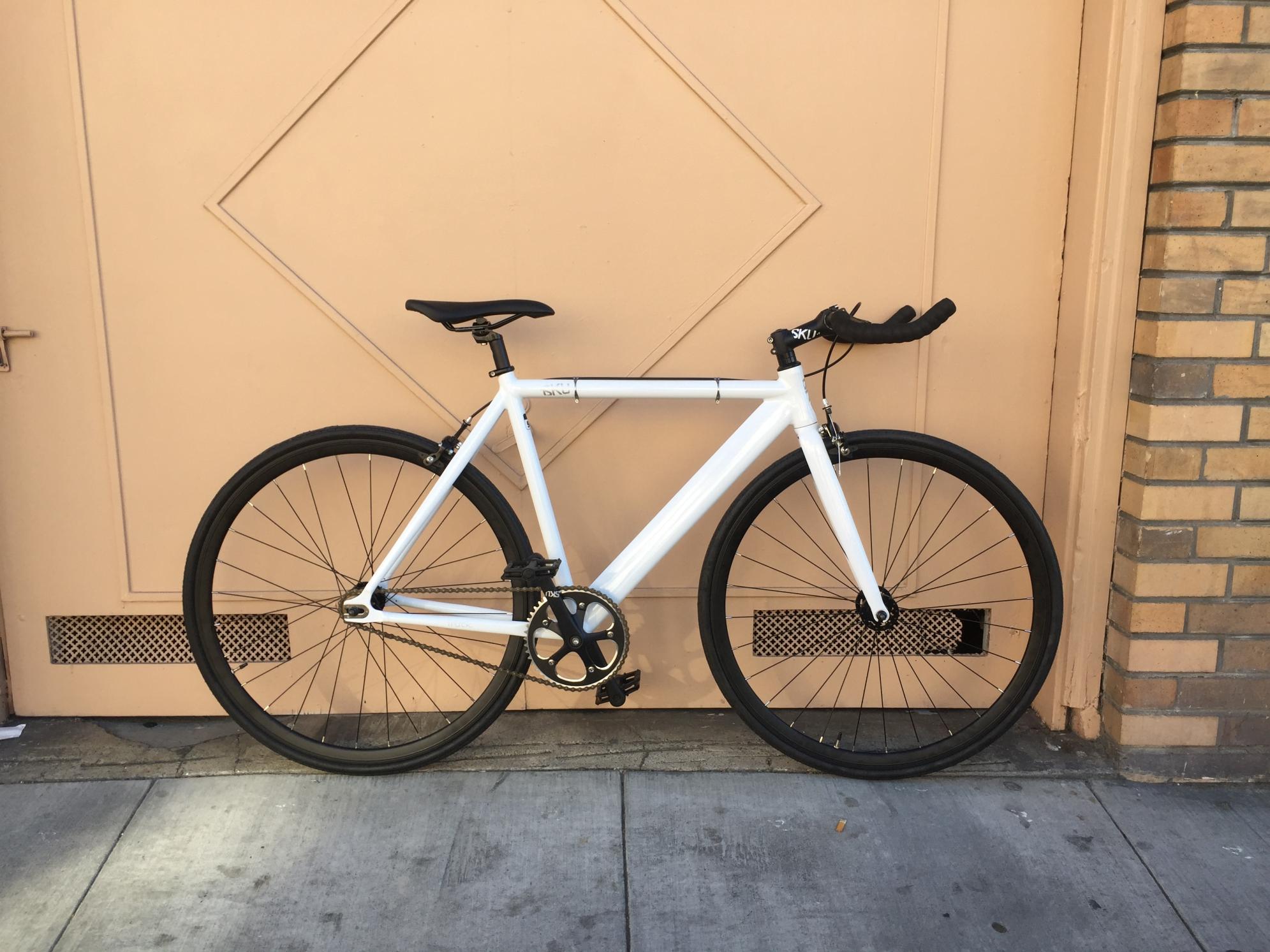 6KU TRACK FIXED GEAR BIKE White