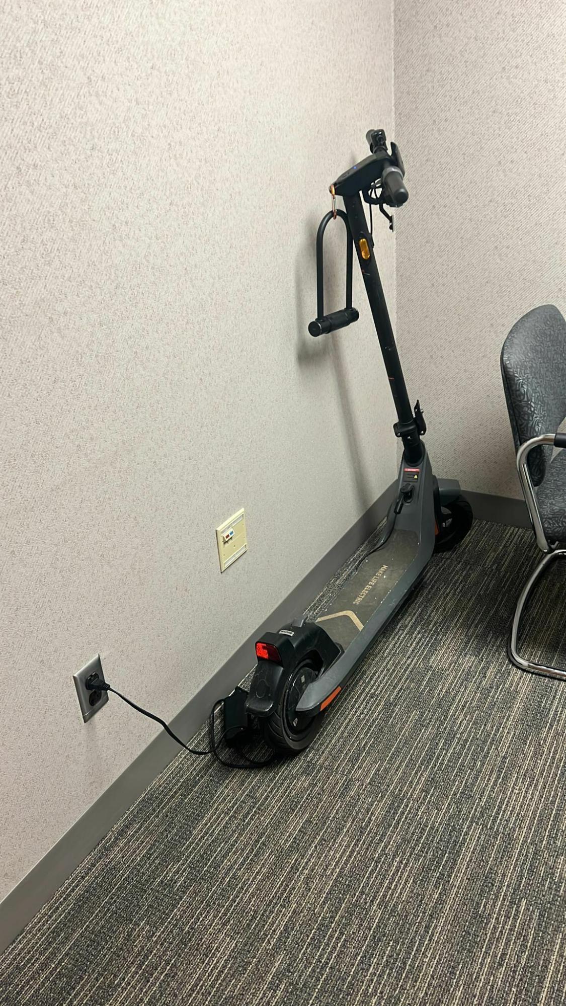 2022 NIU e-scooter Silver, gray or bare metal