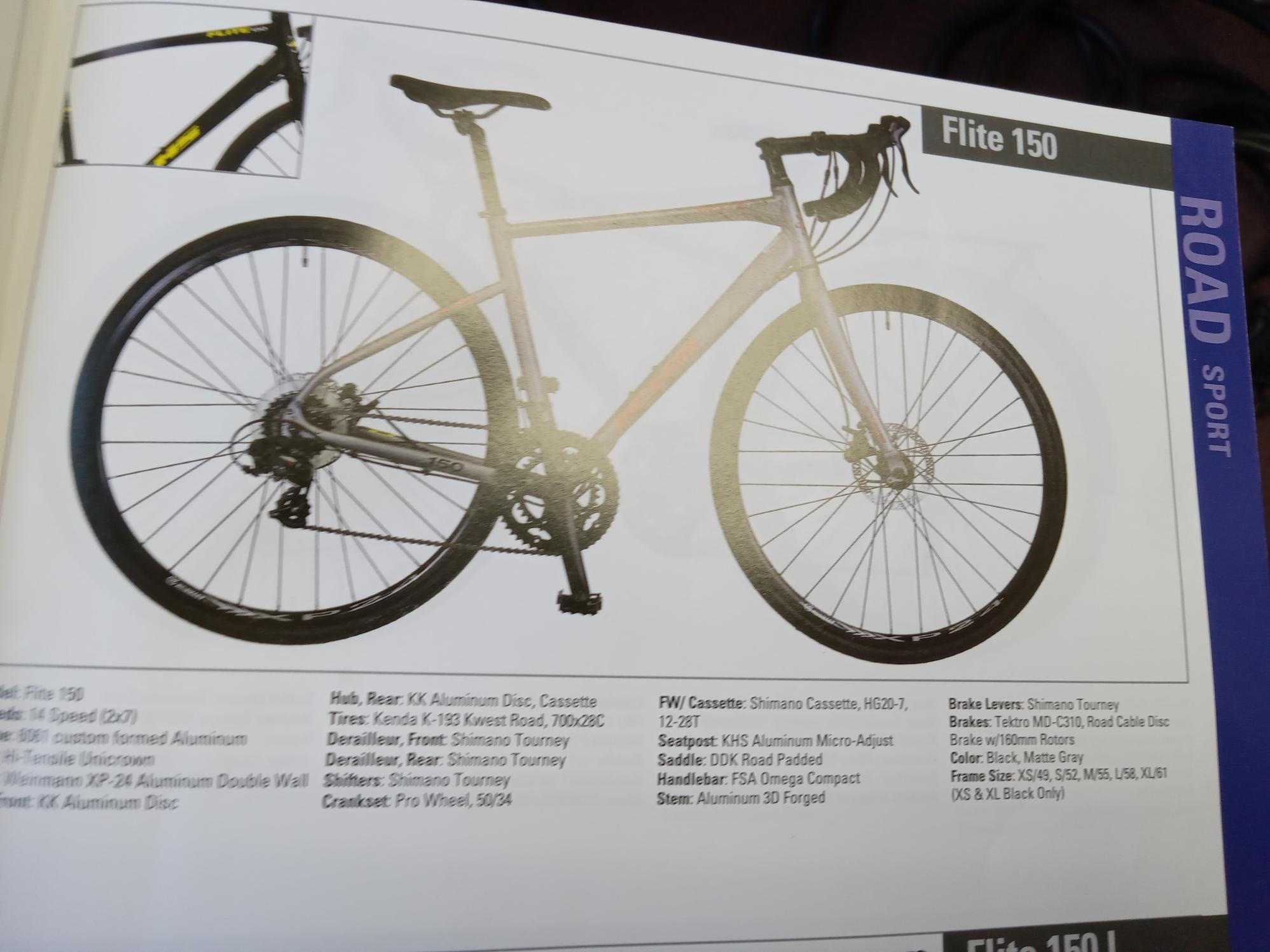 2023 KHS Bicycles Flute 150 Black