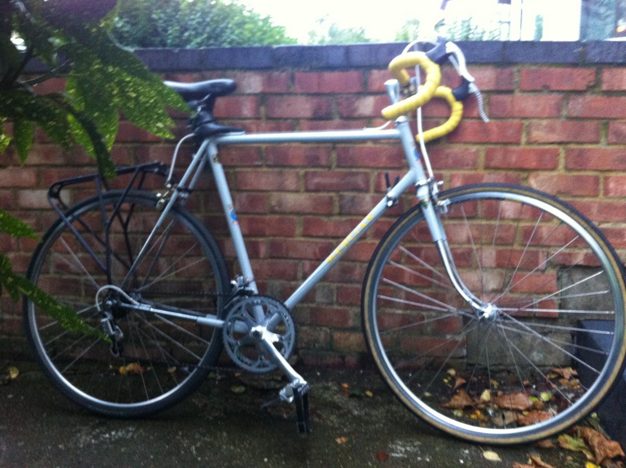 1976 Mercian Cycles Reynolds Silver or Gray