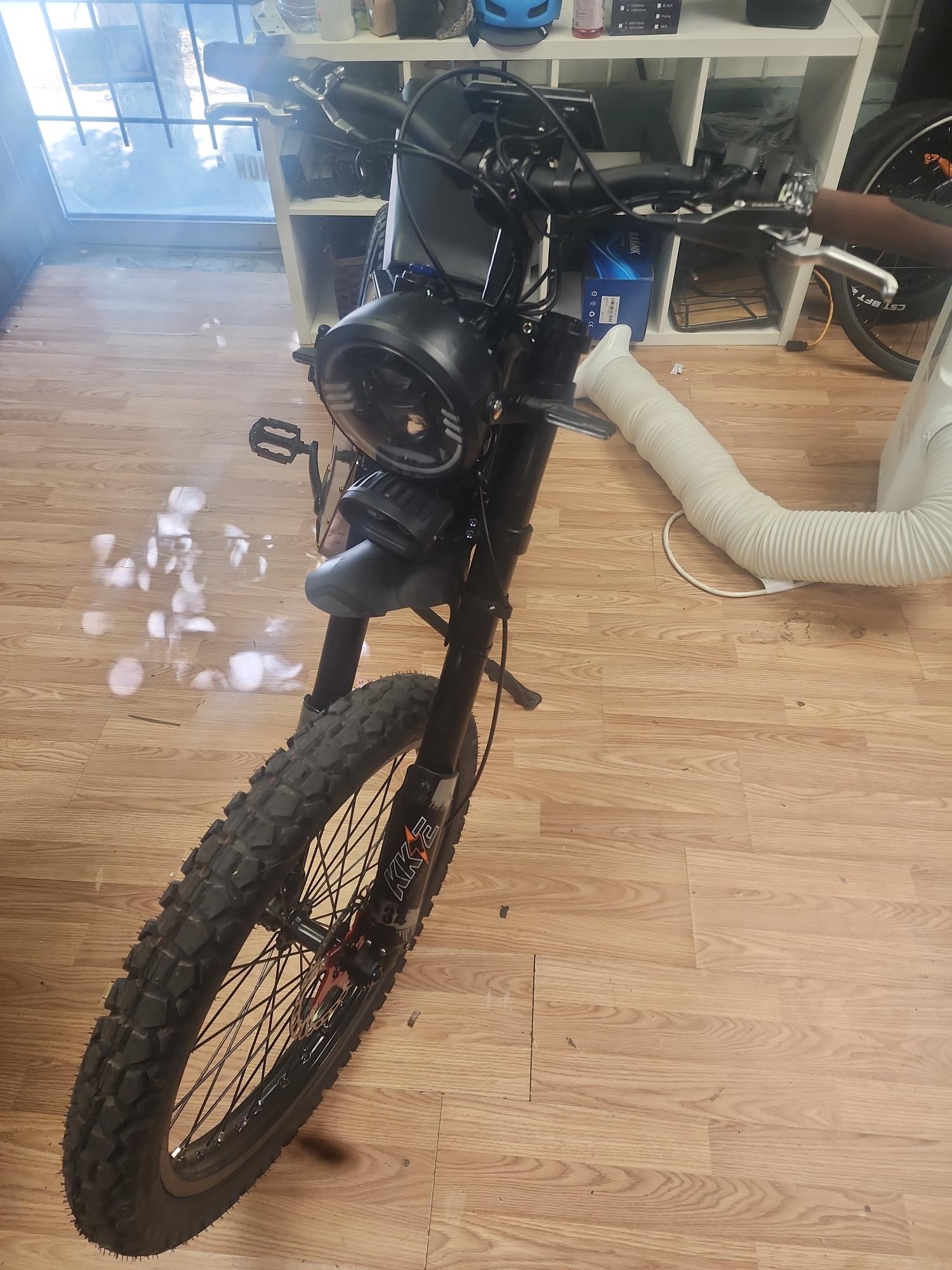 Stealth Electric Bikes Black e-motorcycle (or e-dirtbike) Black