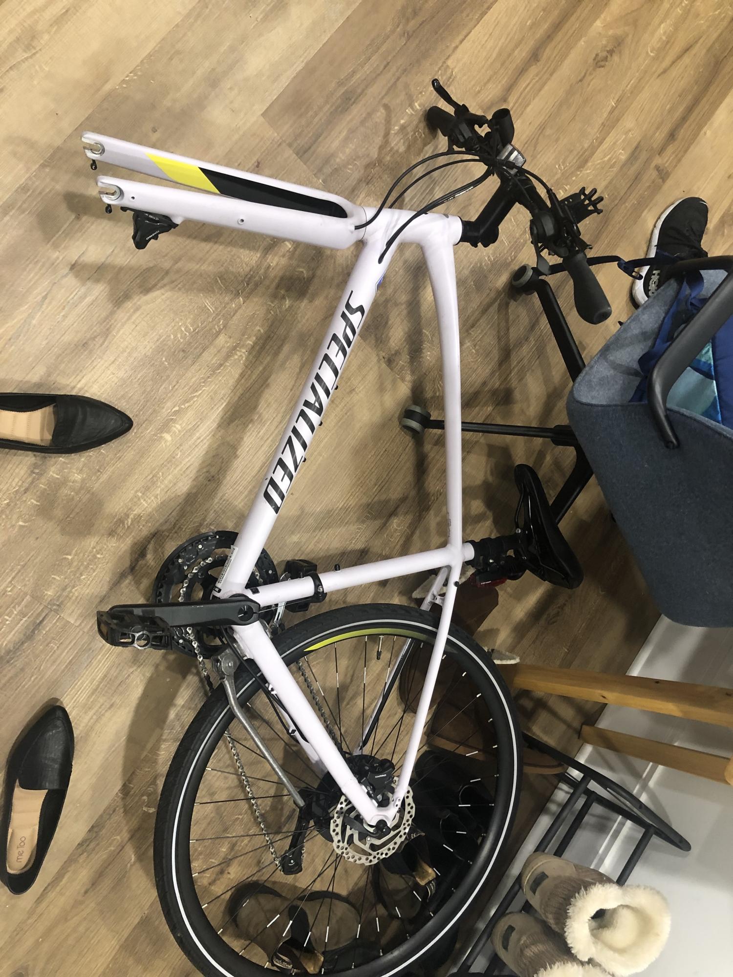 2019 Specialized SIRRUS SPORT WMN Purple and Stickers tape or other cover-up