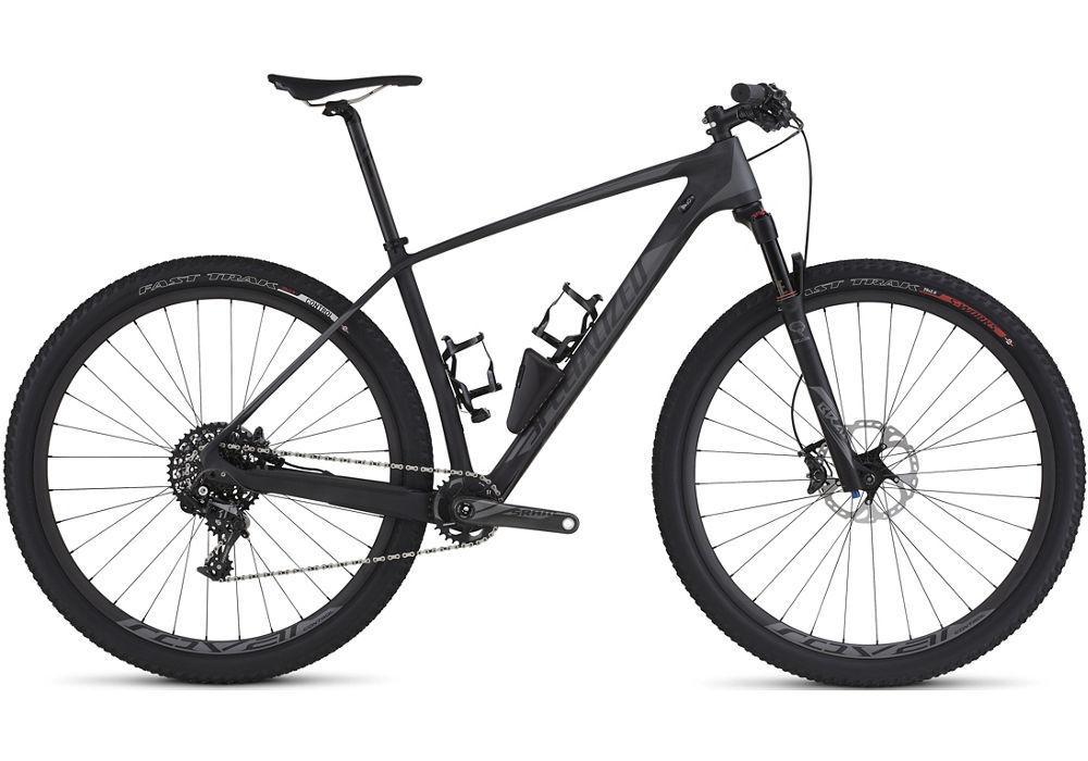 2016 Specialized Stumpjumper Expert Carbon 29 World Cup Silver, gray or bare metal, Red, and White