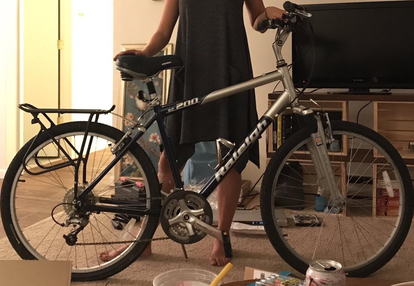 Raleigh SC 200 Blue and Silver or Gray