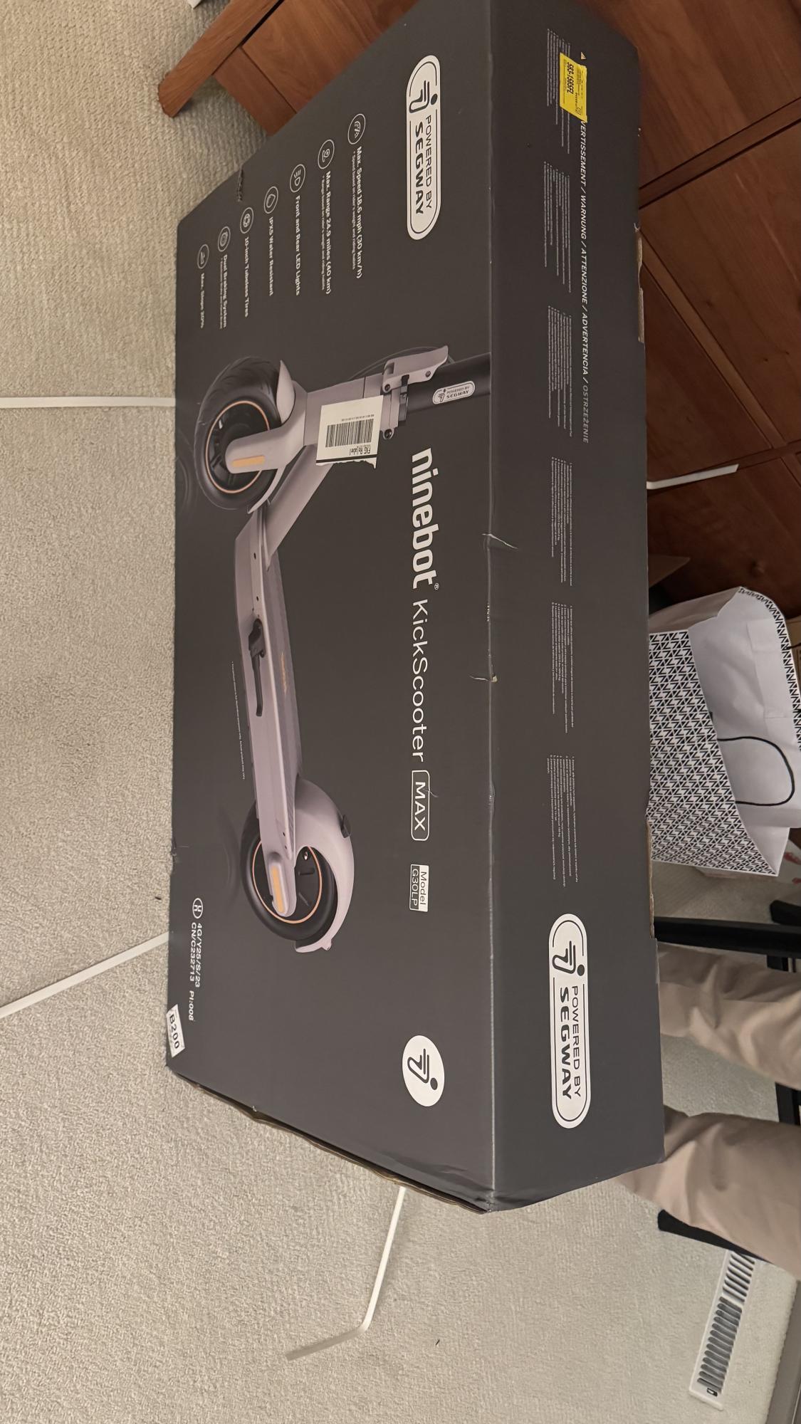 Segway Ninebot G30LP e-scooter Silver, gray or bare metal