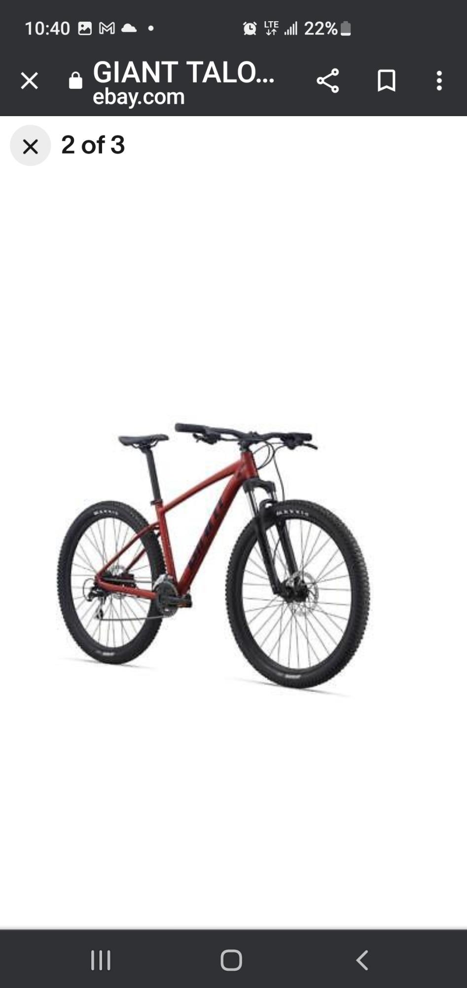 2017 Giant Tallon 4 Red