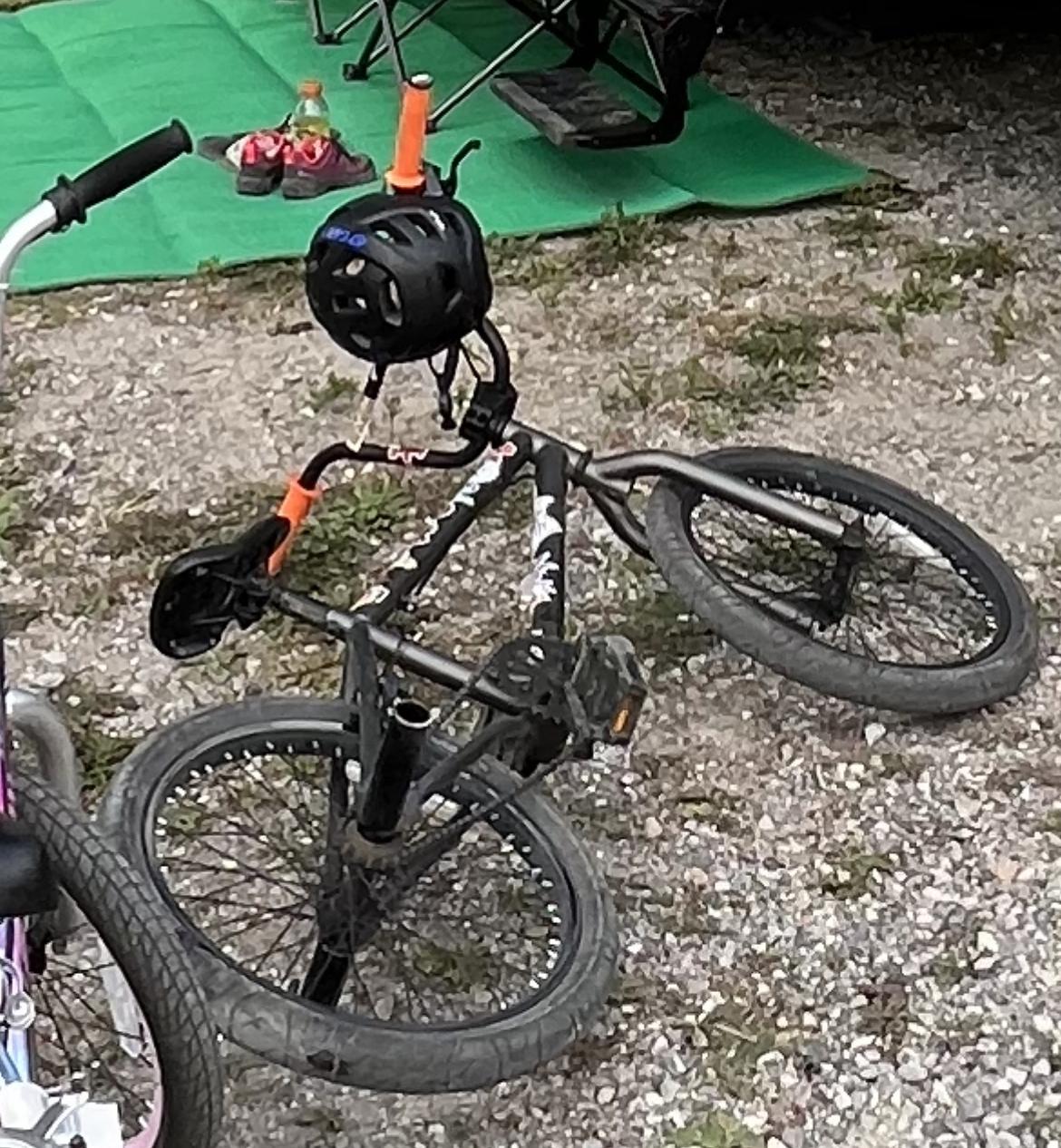 Capix BMX Bike Silver, gray or bare metal, Black, and Black
