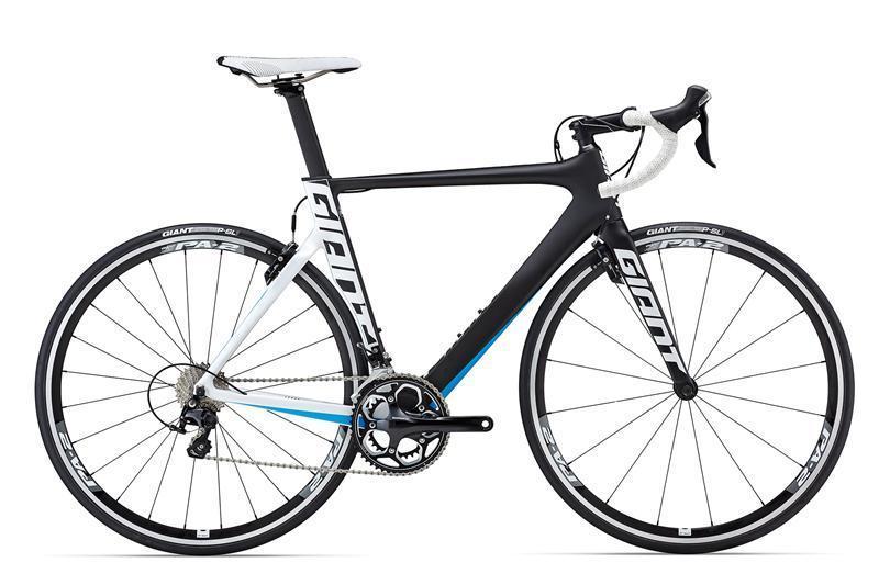 2016 Giant Advanced-grade composite, Electronic ready Black, White, and Blue