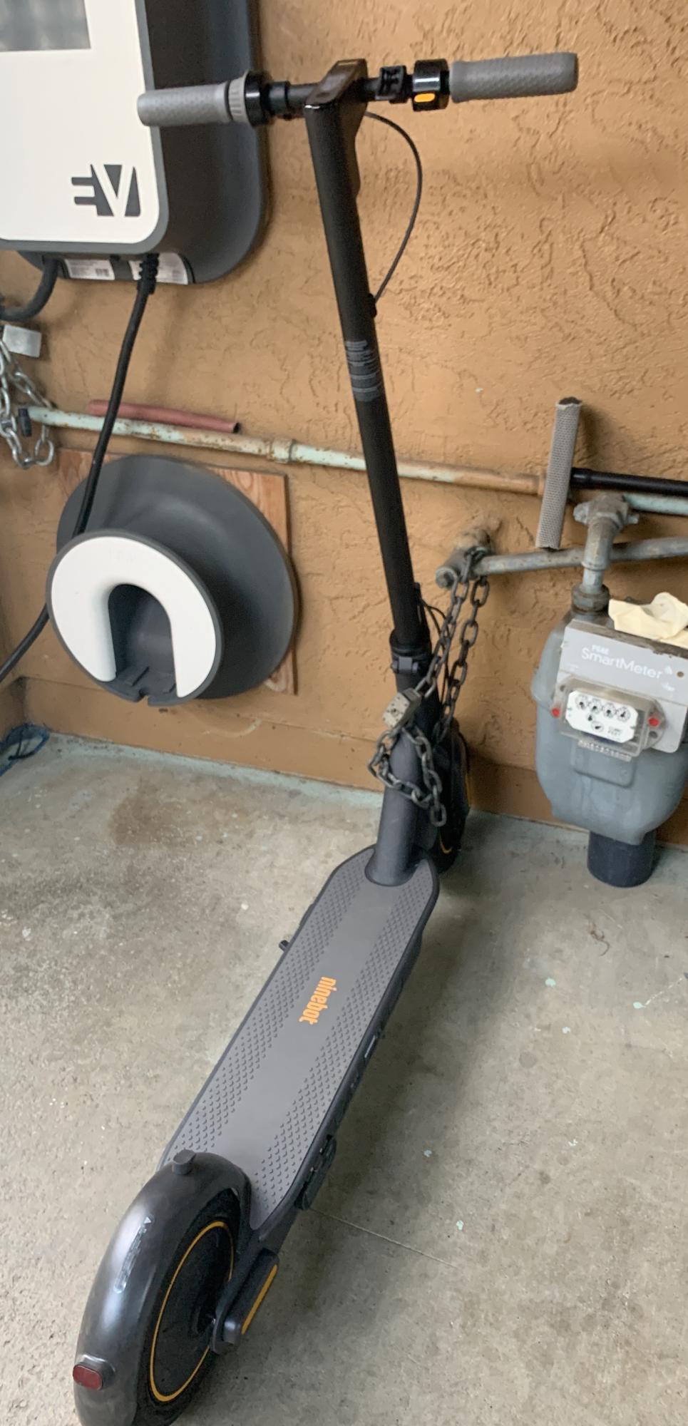 2020 Segway Ninebot G30p e-scooter Black, Silver, gray or bare metal, and Yellow or Gold