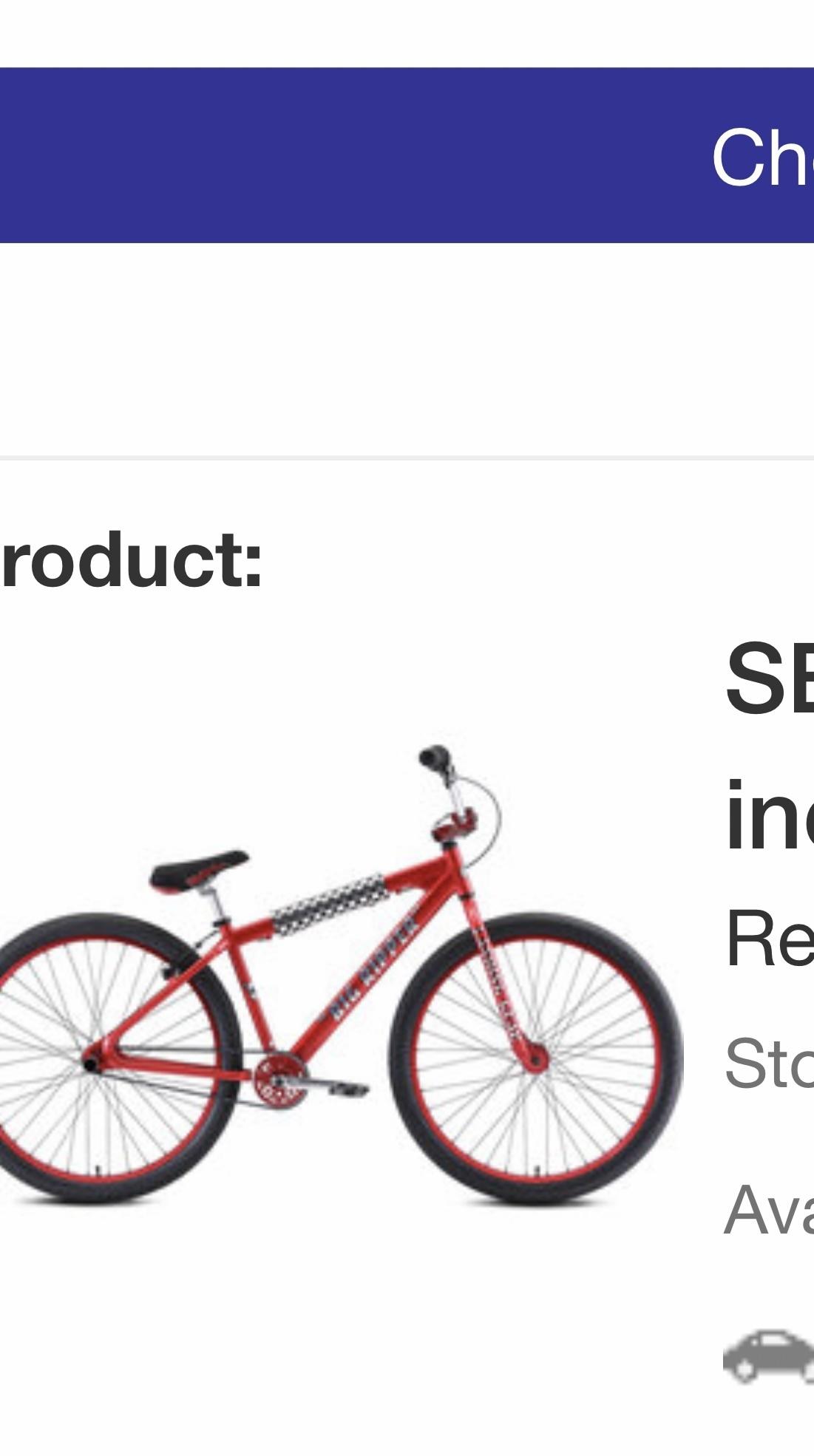 2029 SE RACING BIG RIPPER ANO*** Red