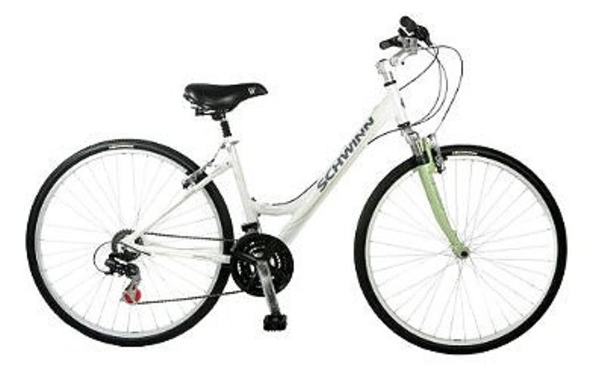 2011 Schwinn 700C ladies trailway hybrid White and Green