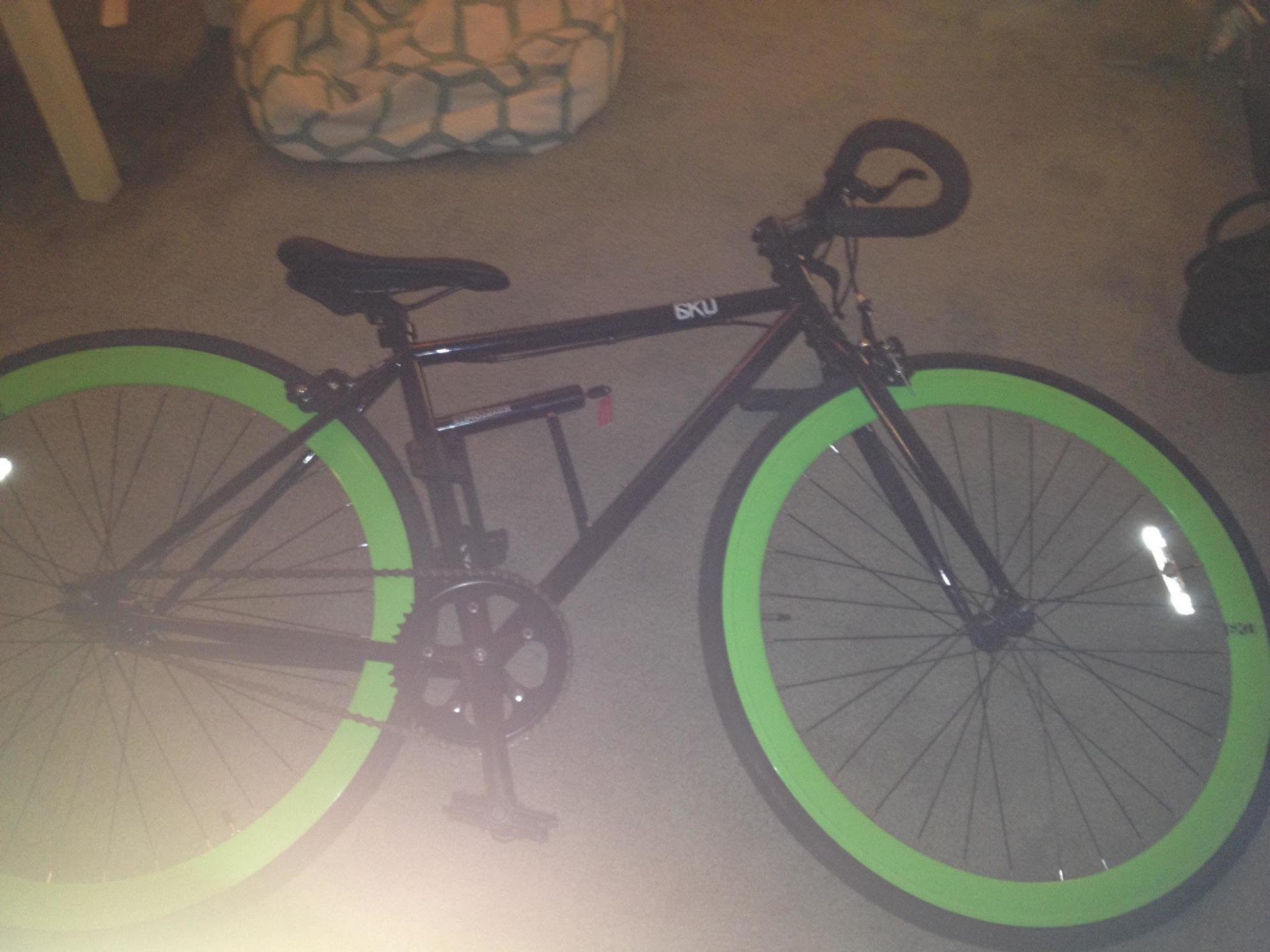 2016 6KU fixie Black and Green