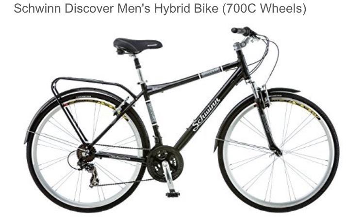 2016 Schwinn Discover men's hybrid (700CC) Black
