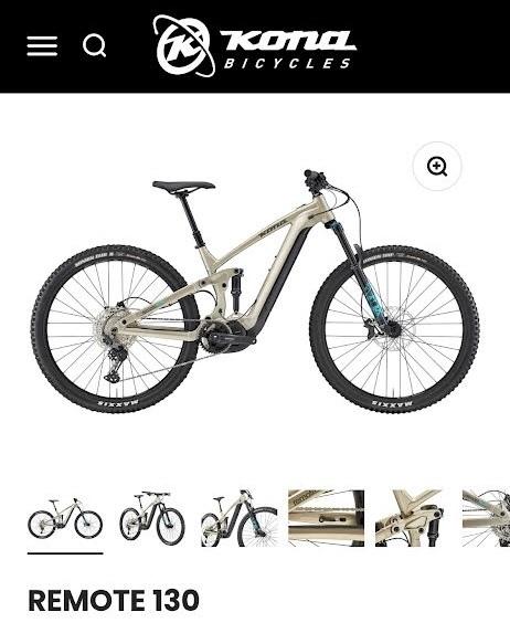 2023 Kona Remote 130 Silver, gray or bare metal