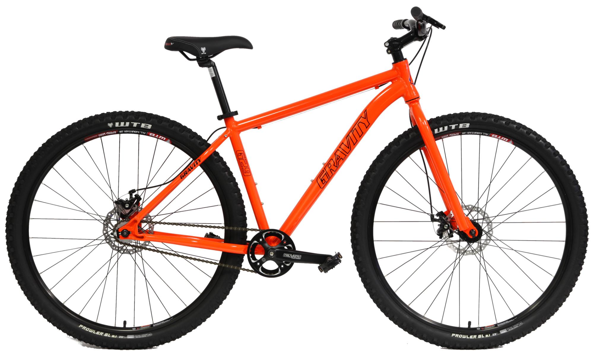 2015 Gravity 29er single speed mtb Orange