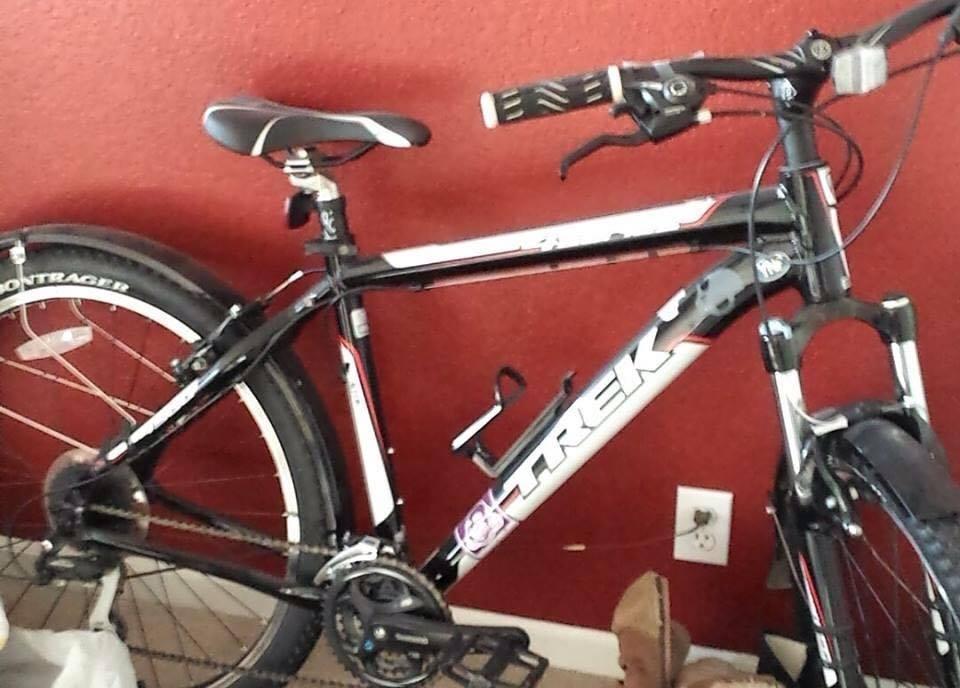 2010 Trek 4300 Black, White, and Red