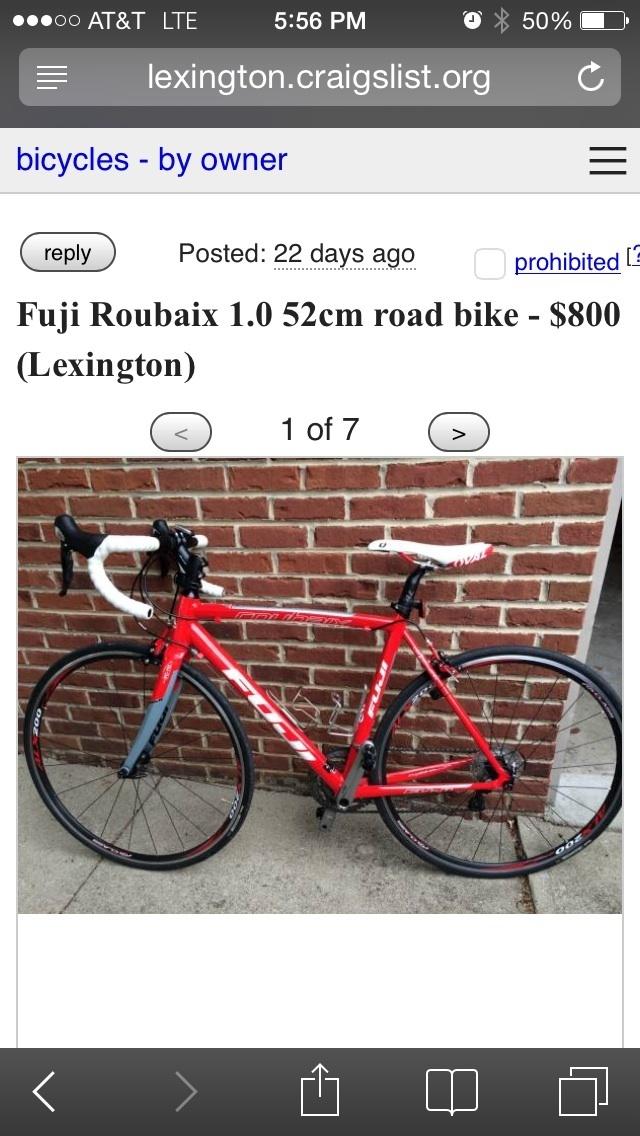 2012 Fuji Roubaix  Red