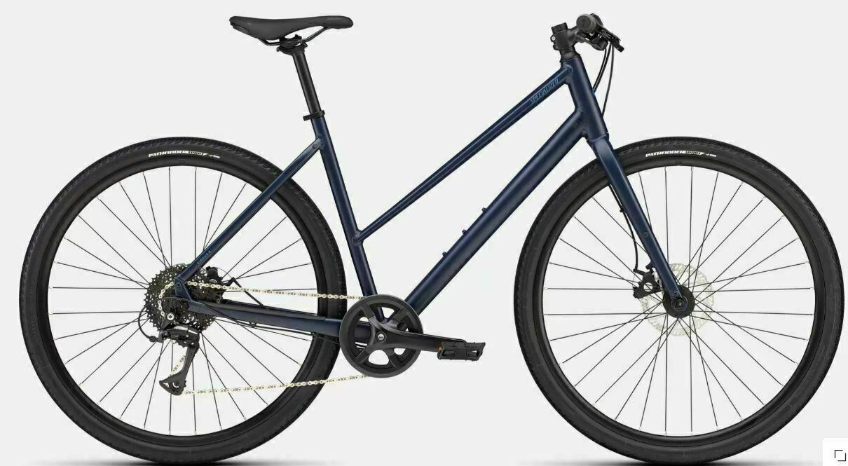 2025 Specialized SIRRUS X 1.0 ST Small Blue and Silver, gray or bare metal
